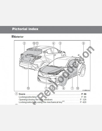 toyota c-hr 2018-2019 owners manual